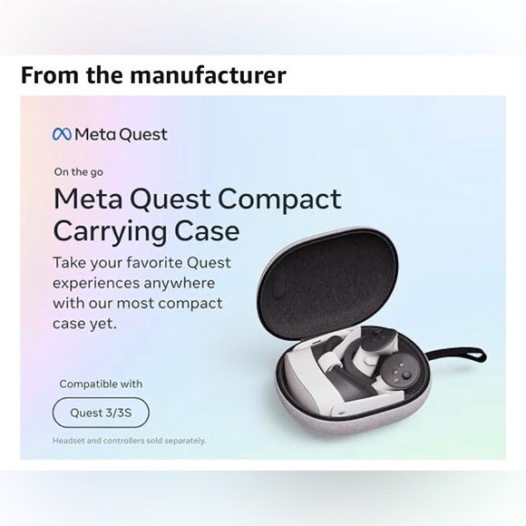 Meta Quest Compact Carrying Case — Works with Meta Quest 3/3S - Picture 5 of 8